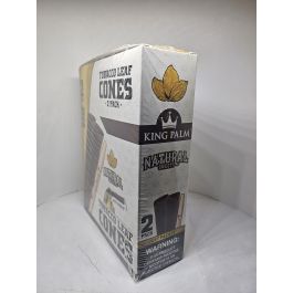 king palm tobacco leaf King Palm Tobacco Leaf Natural Sweets Cones 20CT