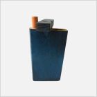 Leather Covered Ashy Blue Dug Out with Metal Bat