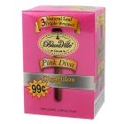 Bluntville Natural Leaf Triple Wrapped Pink Diva 25 Cigarillos | 1 Cigar for 99 Cents