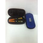 Large Dark Blue E Cig Zip Kit