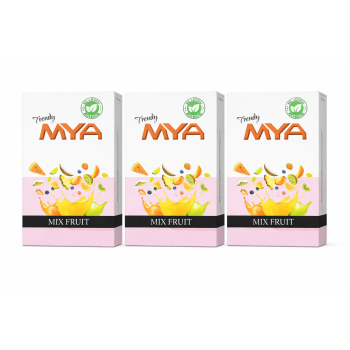 Mya Mix Fruit Non Nicotine Hookah Flavor (Pack of 3)