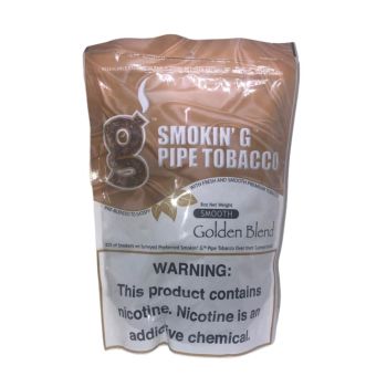 Smokin'G Pipe Tobacco Smooth Golden Blend 8 Oz