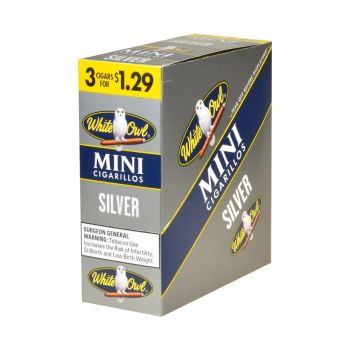 White Owl Mini Cigarillos Silver 45 CT