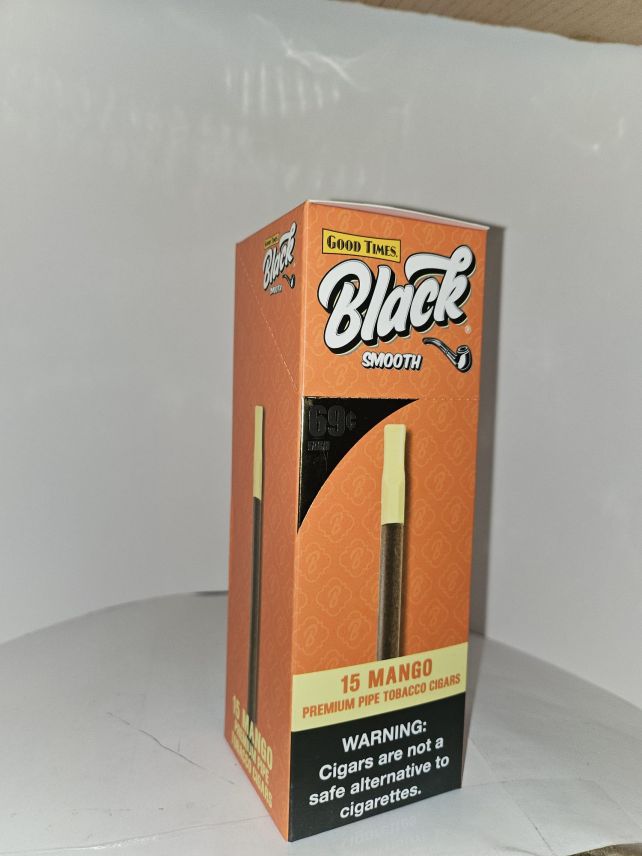black stick cigarette Good Times Black Smooth Cigars Mango