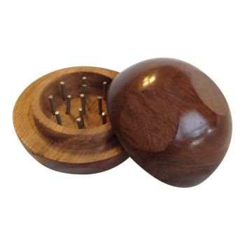 2 Piece Wooden Ball Spice Grinder