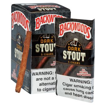BACKWOODS DARK STOUT CIGARILLOS | All Natural Leaf Wrapper