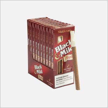 Middleton's Black & Mild Apple Cigars 50CT | Black & Mild Pipe Tobacco Cigars