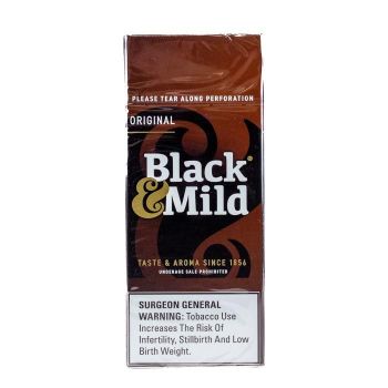 Black and Mild Original Upright Cigars 25CT | Taste & Aroma Since 1856