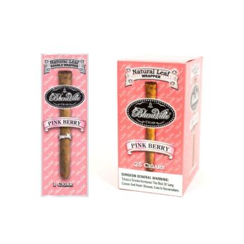 Bluntville Natural Leaf Wrapper Pink Berry 25 Cigars