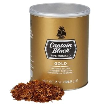 Captain Black Gold Pipe Tobacco Can 7 Oz.