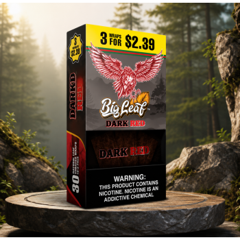 Big Leaf Dark Red 10 3pk