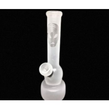 Clear Frosted Water Pipe With Logo