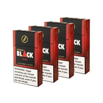 Djarum Black Ruby Filtered Cigars 4 Pack Special | 12 Filtered Clove Cigars Per Pack