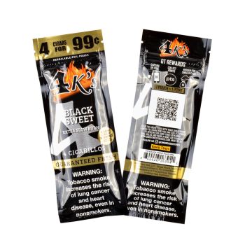 4 Kings Cigarillos Black Sweet 15 PACKS OF 4