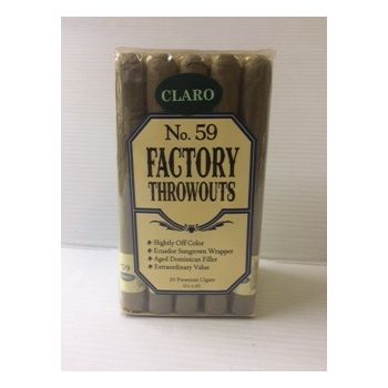 Factory throwouts no 59 claro cigars 20 in a bundle