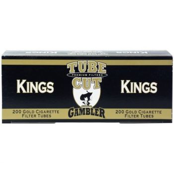 Gambler Tube Cut Light Cigarette Tubes King Size 200 CT