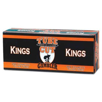 Gambler Tube Cut Full Flavor King Size Cigarette Tubes 200CT