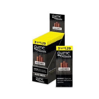 Game MInis Black Sweets Flavor | 3 Cigasr for $1.29
