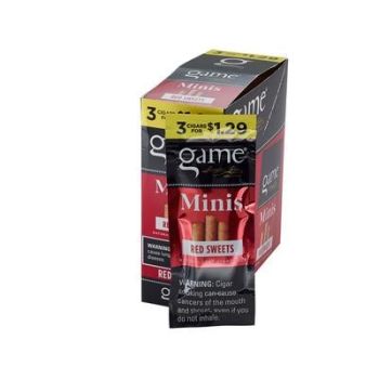 Game Mini Cigarillos Red Sweets Flavor | 3 Cigars for $1.29