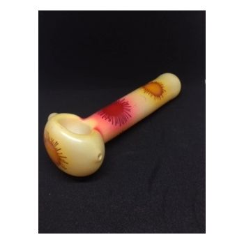 Glass Long Pipe | Floral Print | Made up of Glass