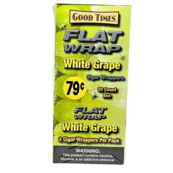 Good Time White Grape Flat Wraps | 25 Count Box