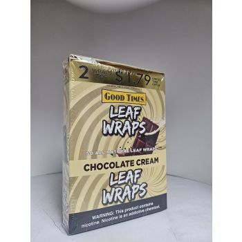 Good Times Leaf Wraps Chocolate Cream 50CT