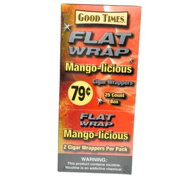 Good Times Mango Licious Flat Wraps | 25 Count Box