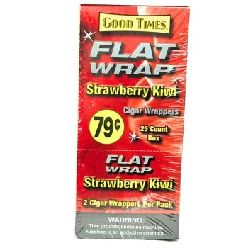 Good Time Strawberry Kiwi Flat Wraps | 25 Count Box