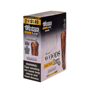 Good Times Sweet Woods Diamond Cigarillos | 30 Premium Natural Rustic Cigars | 2 Cigars for $1.49