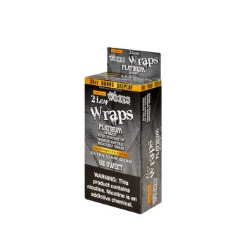 Good Times Sweet Woods Leaf Wrap Platinum (Un Sweet) 30CT | Sweet Woods 2 Leaf Wraps