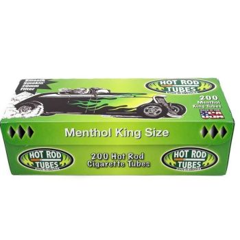Hot Rod Menthol Cigarette Tubes King Size | 200 Hot Rod Cigarette Tubes