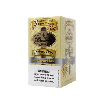 Bluntville Natural Leaf Triple Wrapped Palma Trio