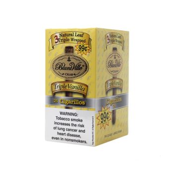 Bluntville Natural leaf Triple Wrapper Triple Vanilla
