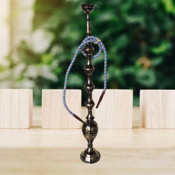 Large Black Brass Hookah 1.76kg