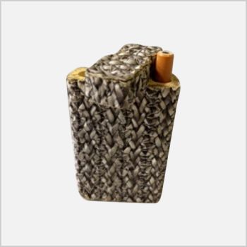 Leather Covered Mind Warped Dug Out with Metal Bat