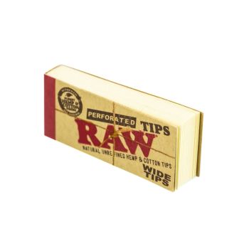 Raw Perforated Wide Filter Hemp & Cotton Tips