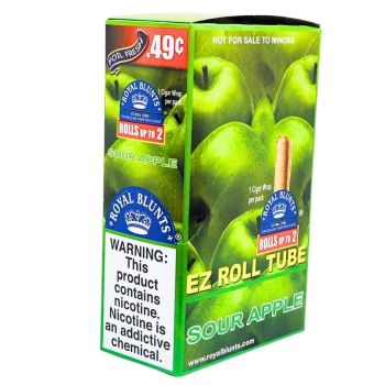 Royal Blunts EZ Roll Tube Sour Apple 25CT