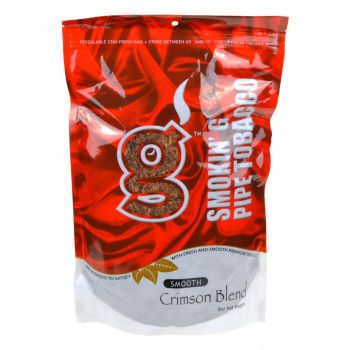 Smokin'G Pipe Tobacco Smooth Crimson Blend 8 Oz