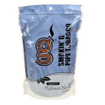 Smokin'G Pipe Tobacco Smooth Platinum Blend 8 Oz