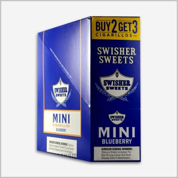 Swisher Sweets Mini Cigarillos Blueberry 3 X 15 = 45 Ct