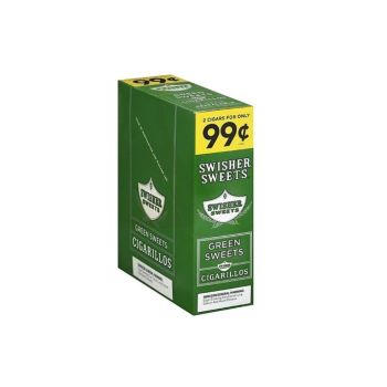 Swisher Sweets Green Sweets Cigarillos 30 CT | 2 Cigars for 99 Cents