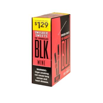 Swisher Sweets Tip Cigarillos BLK Wine 30CT | 2 Cigars for only $1.29
