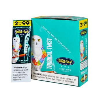 White Owl Cigarillos Tropical Twist 30CT | Slow Burn Cigarillos