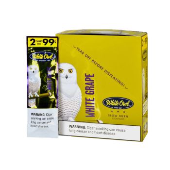 White Owl Cigarillos White Grape 30CT | Slow Burn Cigarillos