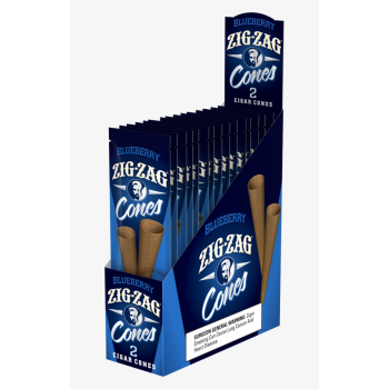 Zig Zag Cigar Cones Blueberry