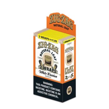 Zig Zag White Russian Natural Leaf Wraps