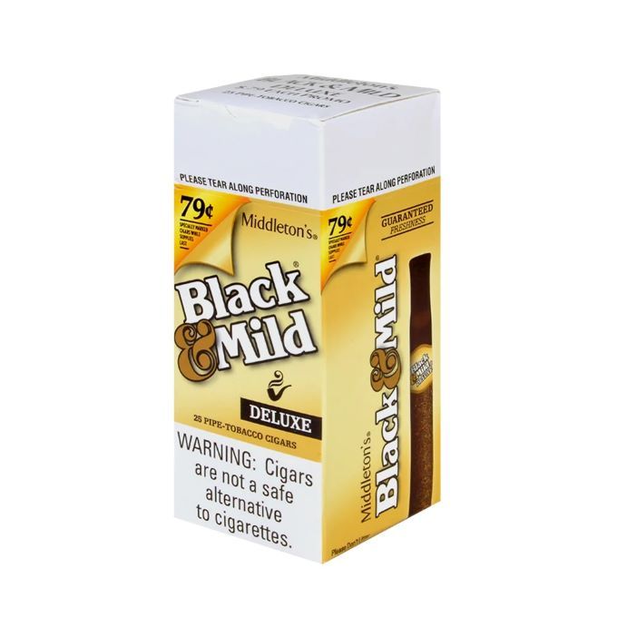 Black and Mild Deluxe Cigars 25CT