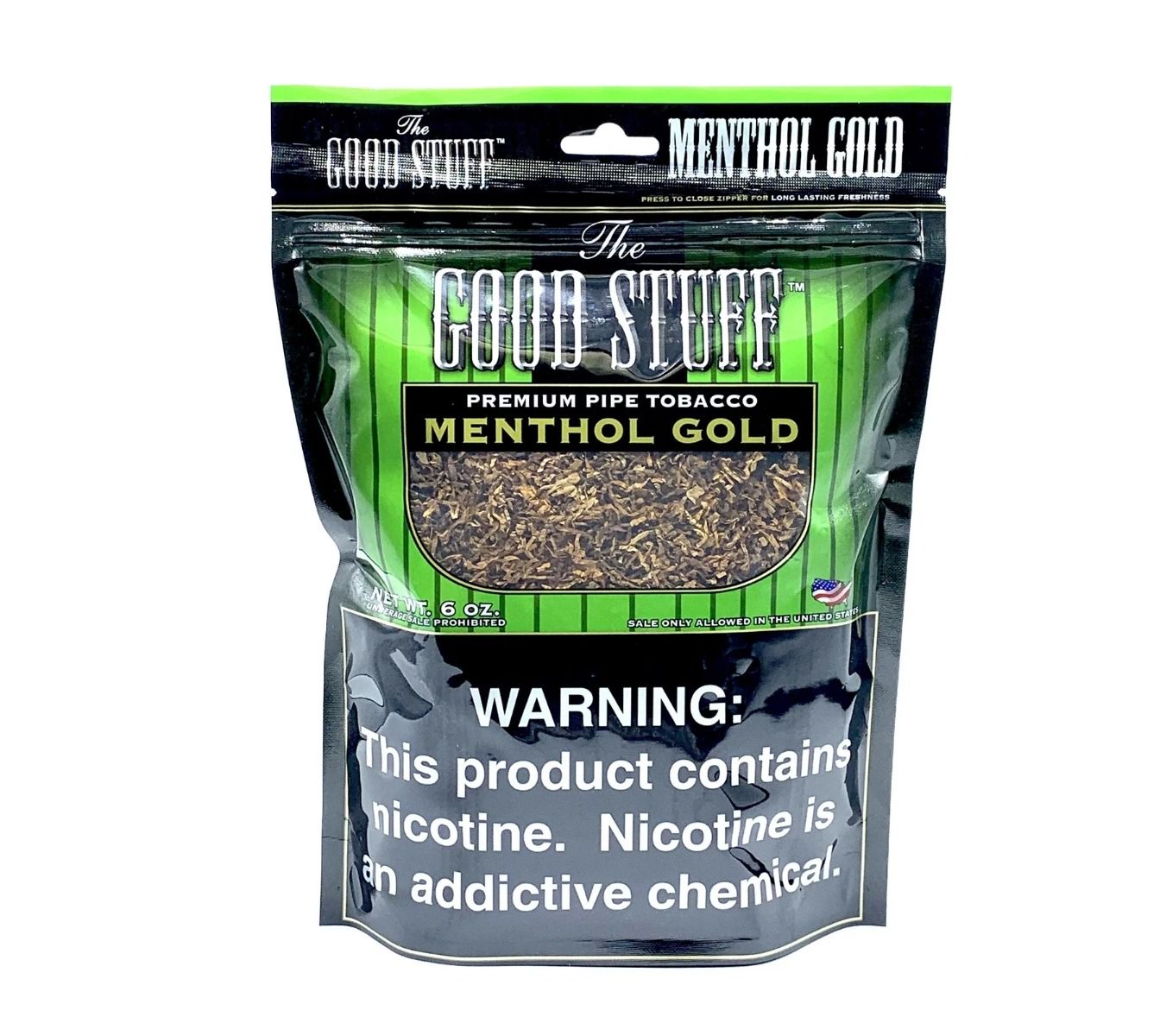 good stuff rolling tobacco Good Stuff Menthol Gold Pipe Tobacco