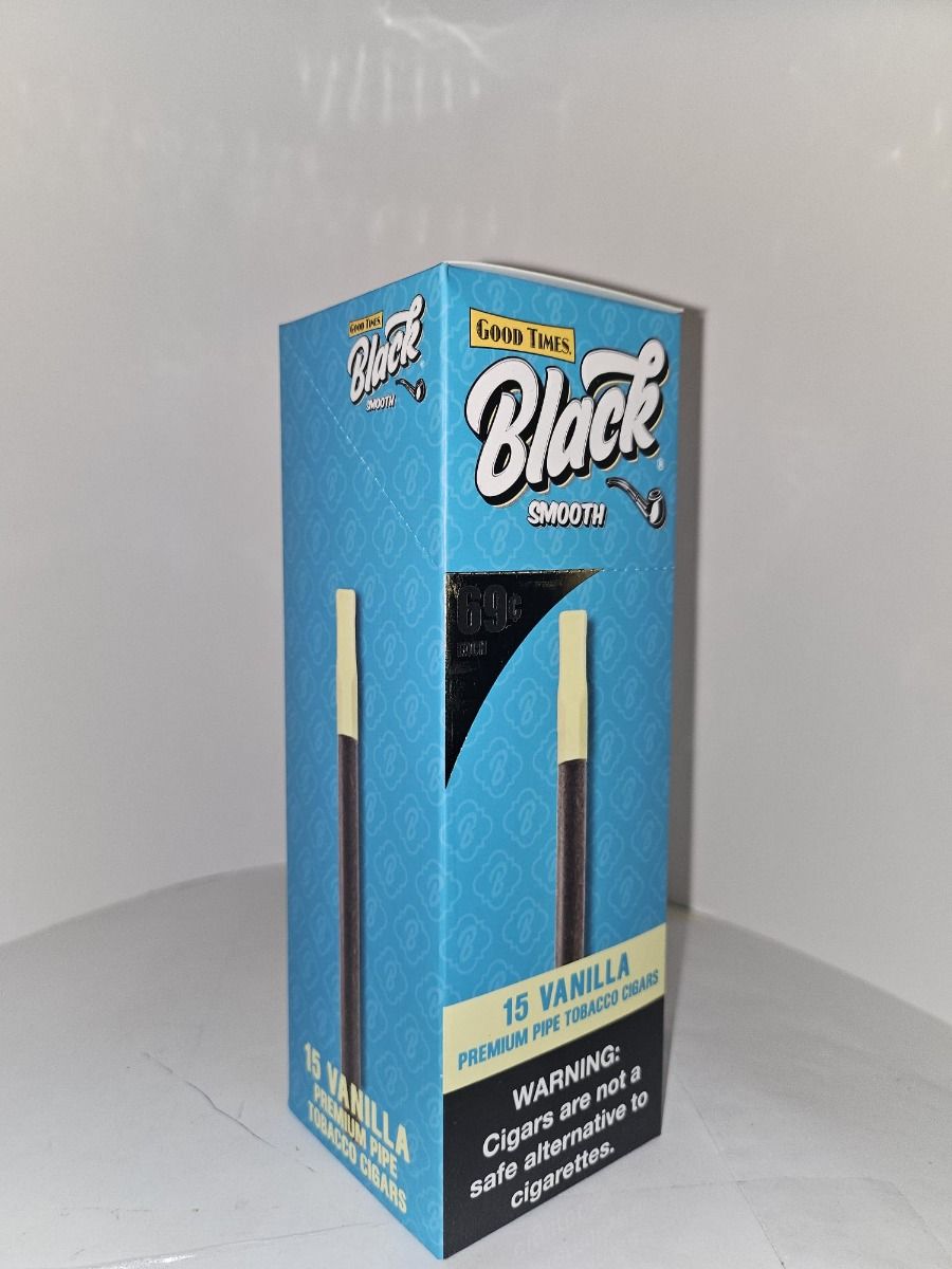 Good Times Black Smooth Vanilla Cigars 15ct