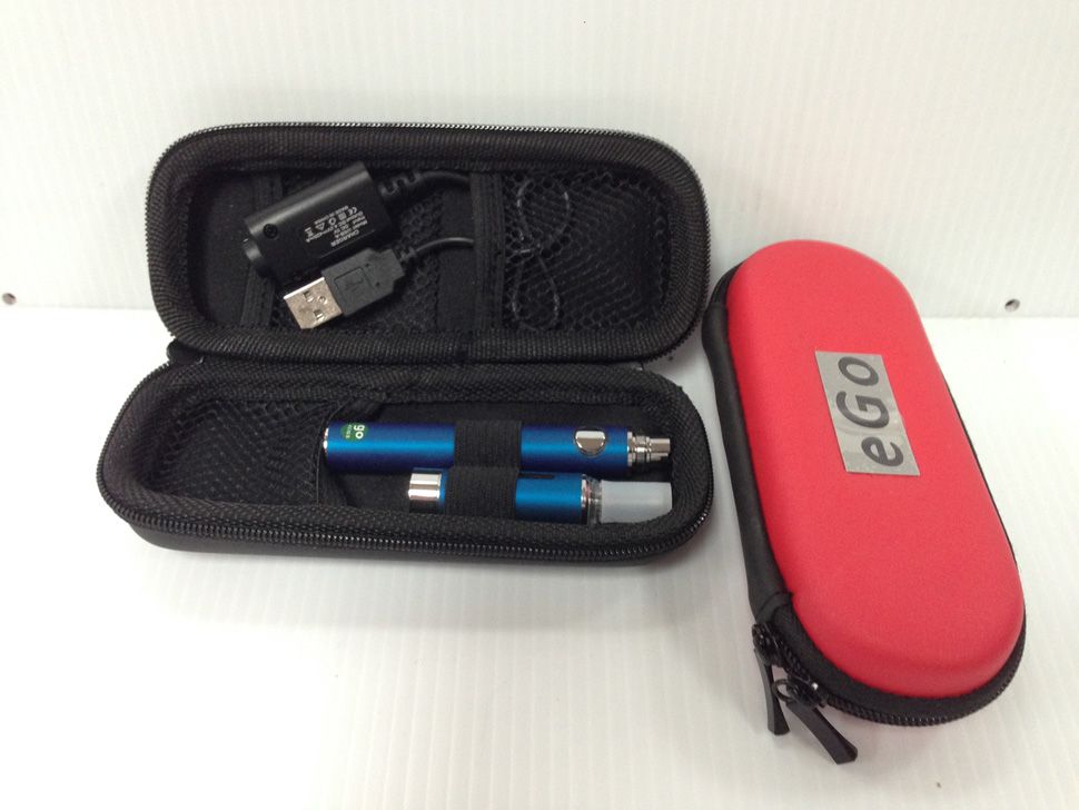 Small Red E Cig Zip Case Kit